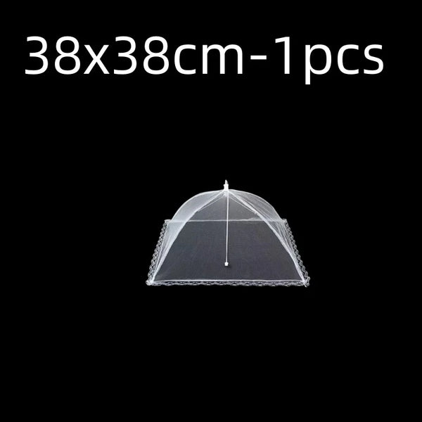 Foldable Food Mesh Cover Fly anti Mosquito Pop-Up Food Cover Umbrella Meal Vegetable Fruit Breathable Cover Kitchen Accessories