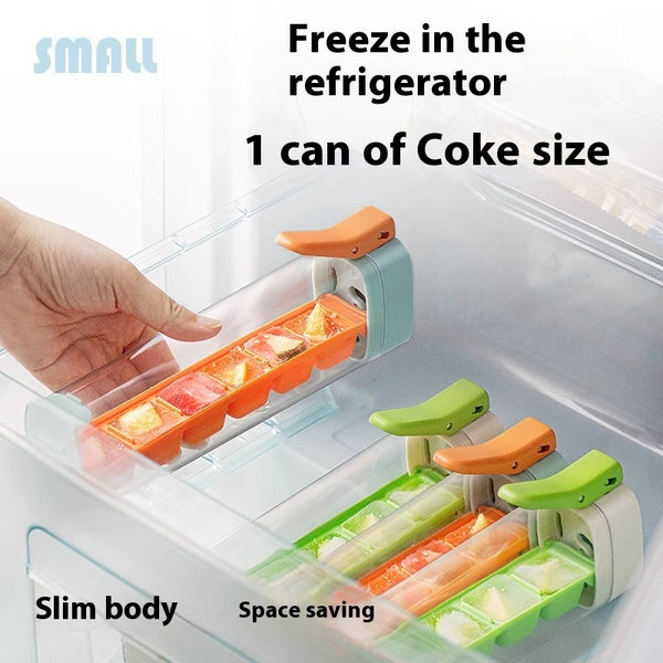 Wudy Kitchen — Ice Cube Mold Household Ice Maker Food Grade Press Ice Tray Ice Cube Maker Ice Tray Mold With Storage Box Kitchen Gadget
