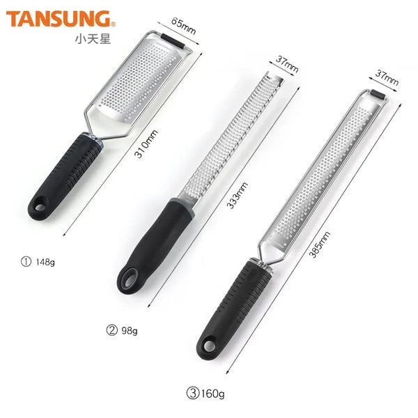 Mill Cheese Grater Stainless Steel Lemon Zester Citrus Ginger Garlic Grater Long Handle Vegetables Kitchen Tool Manual