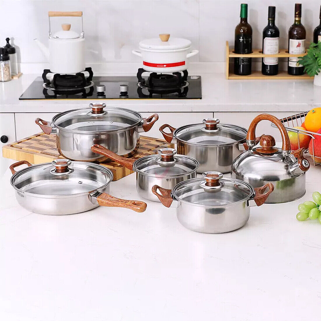 Stainless Cookware Set · 12-Piece