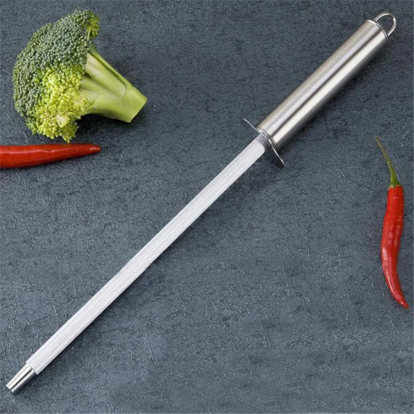 Professional Chef Blade Sharpener Rod Diamond Sharpening Stick Honing Steel for Kitchen Blade Stainless Steel Blade
