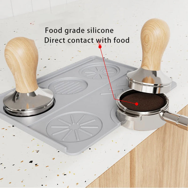 Silicone Espresso Tamping Mat Non Slip Holder Pad Coffee Press Cushion Tools Home Coffee Tamp Station Mat for Cafe