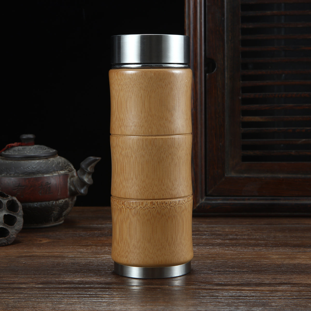 Bamboo Insulated Bottle · 500 ml — Wudy Kitchen, image 5