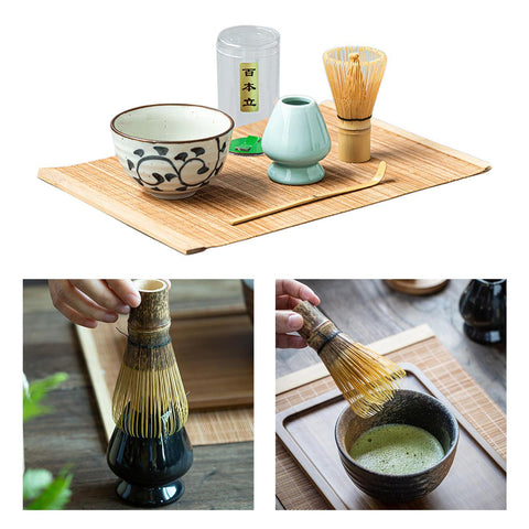 5-Piece Handmade Matcha Starter Kit – Bamboo & Ceramic