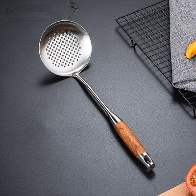Stainless Wooden Spoon Set · 13" (33 cm)