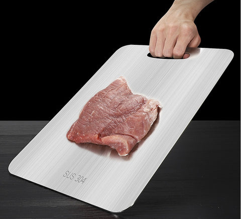 Premium 304 SS Cutting Board – Durable & Easy Clean