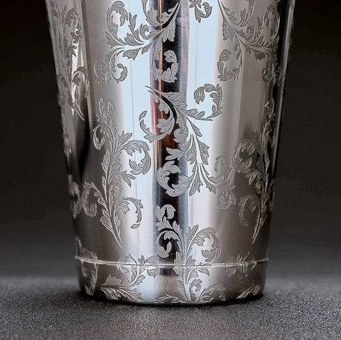 Patterned Stainless Steel Boston Shaker Set