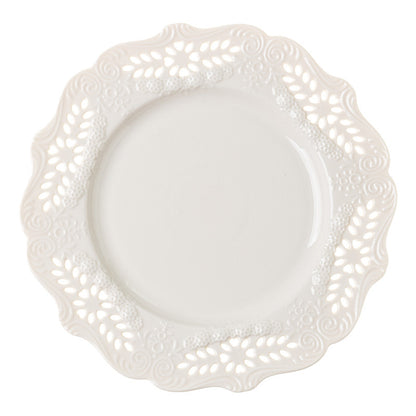 Vintage Embossed Porcelain Cake & Dessert Plate