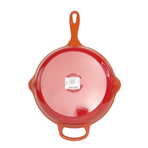 Luxe Color Enamel Cast Iron Frying Pan – Designed for Timeless Home Cooking