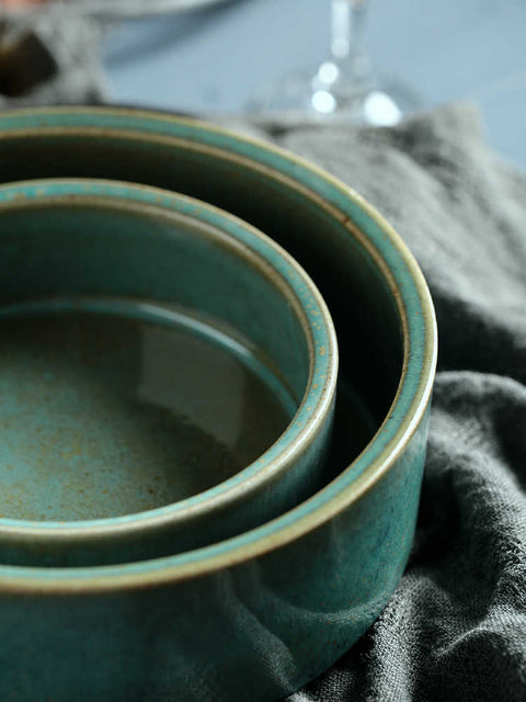 Irregular Blue Rounded Creative Soup Bowl