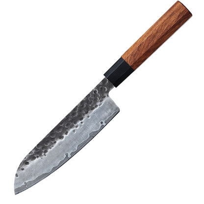 Premium Stainless Steel Santoku Knife with Wooden Handle – Gift Box