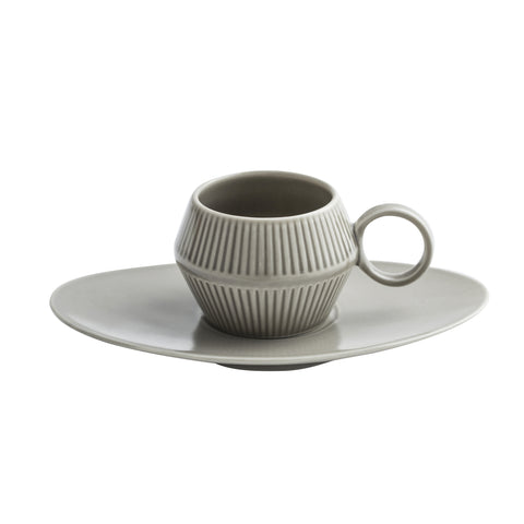 120ml Nordic Ceramic Espresso Cup with Saucer