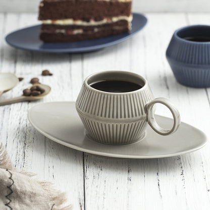 120ml Nordic Ceramic Espresso Cup with Saucer