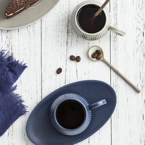 120ml Nordic Ceramic Espresso Cup with Saucer