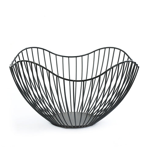 Wavy Metal Wire Fruit & Serving Bowl