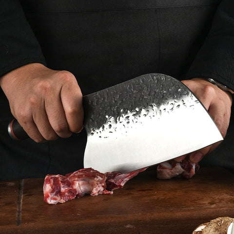 Forged Stainless Steel Heavy-Duty Butcher Knife