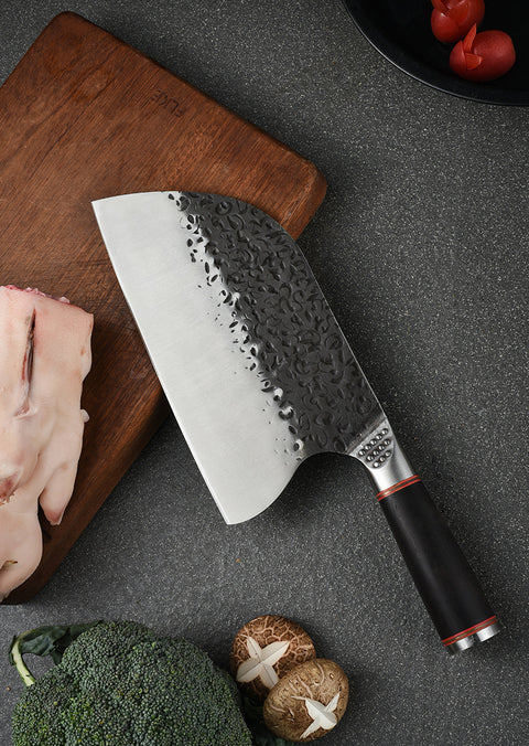 Forged Stainless Steel Heavy-Duty Butcher Knife