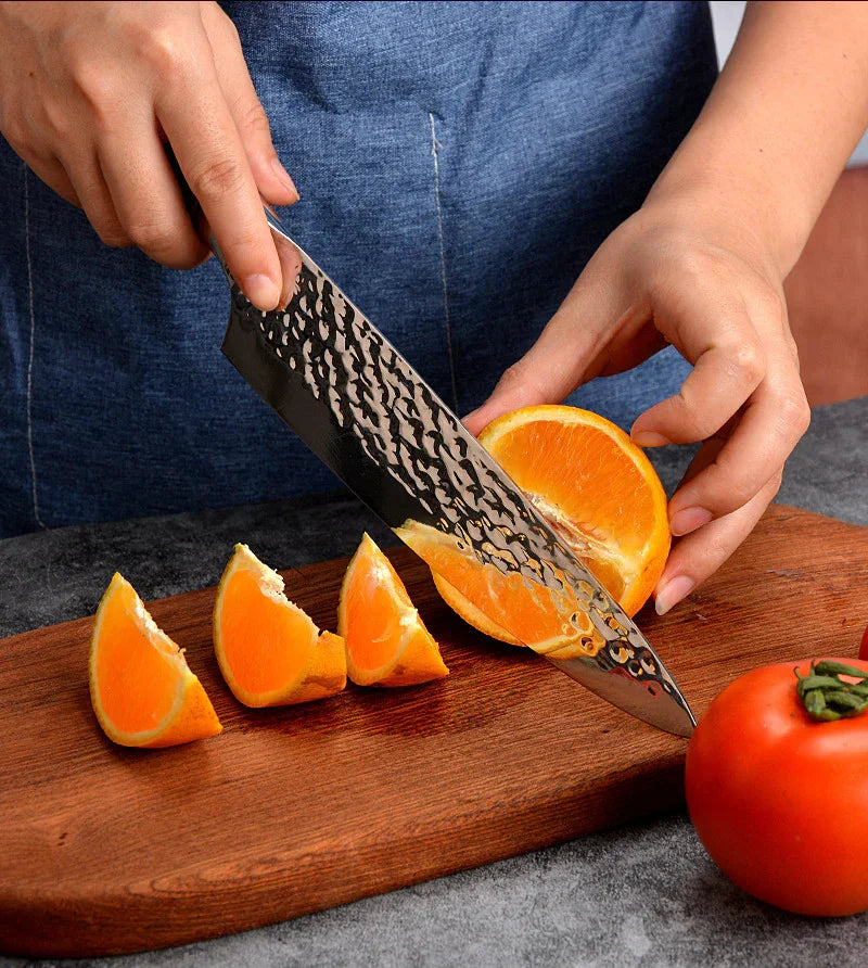 Hammered Stainless Knife · 8" (20 cm) — Wudy Kitchen, image 3