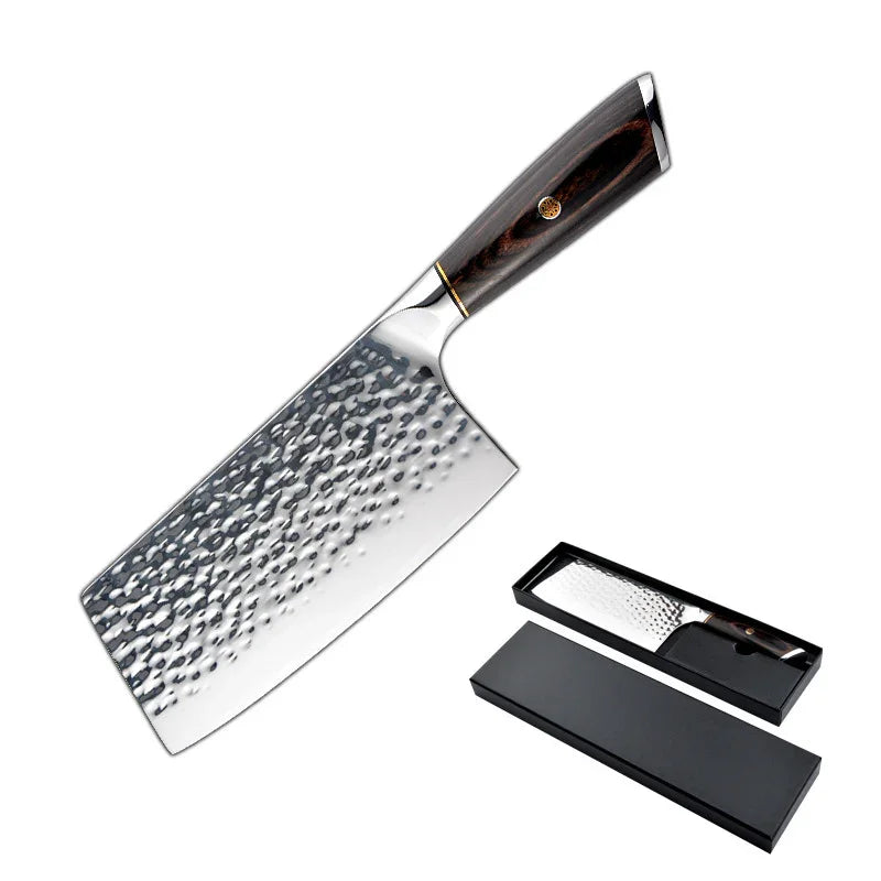 Hammered Stainless Knife · 8" (20 cm) — Wudy Kitchen, image 6