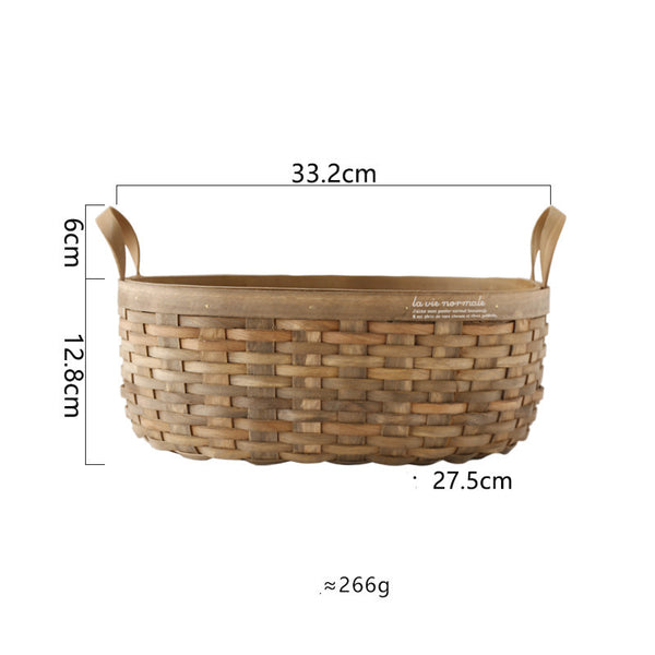 Wudy Kitchen — Wudy Handwoven Wooden Basket Set (3 Pack)