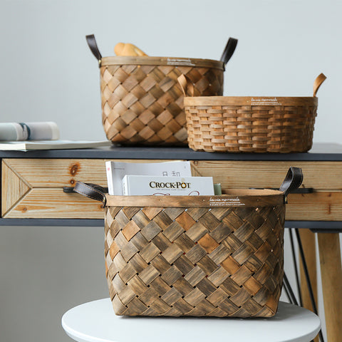 Wudy Spring Hand Woven Fruit-Vegetable and Picnic Basket