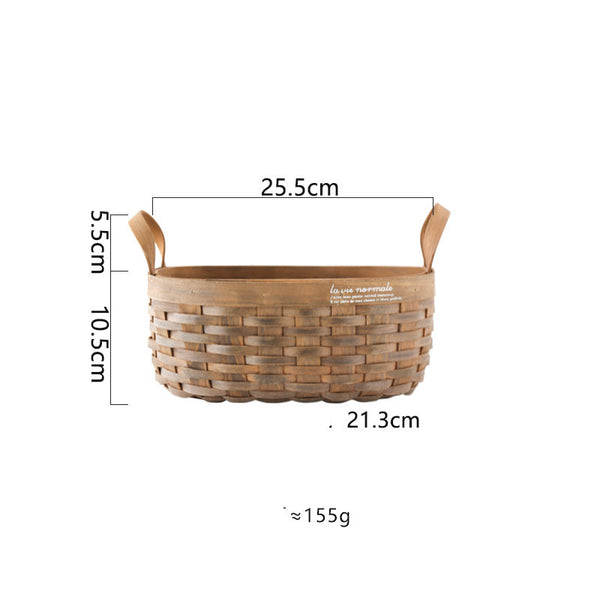 Wudy Kitchen — Wudy Handwoven Wooden Basket Set (3 Pack)