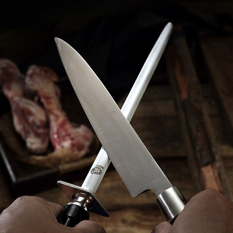 High Carbon Steel Professional Sharpening Rod – 80 HRC