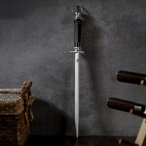 High Carbon Steel Professional Sharpening Rod – 80 HRC