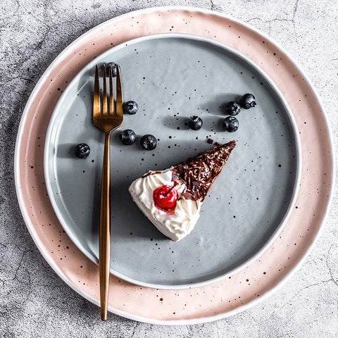 Nordic Porcelain Dinner Plate Collection