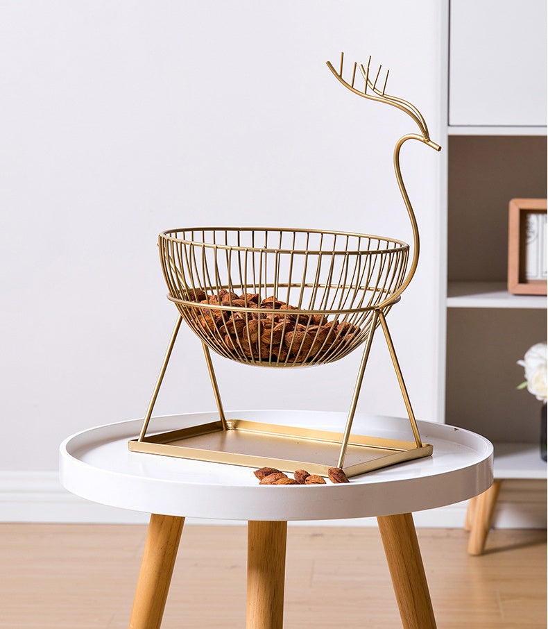 Wudy Deer Antler Basket | Sculptural Luxury Centerpiece