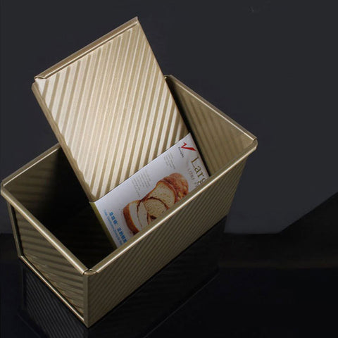 Rectangle Aluminum Bread Baking Mold – Nonstick Loaf Pan with Lid