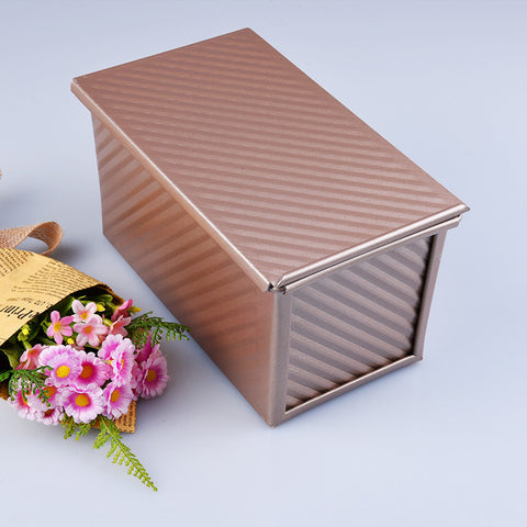 Rectangle Aluminum Bread Baking Mold – Nonstick Loaf Pan with Lid