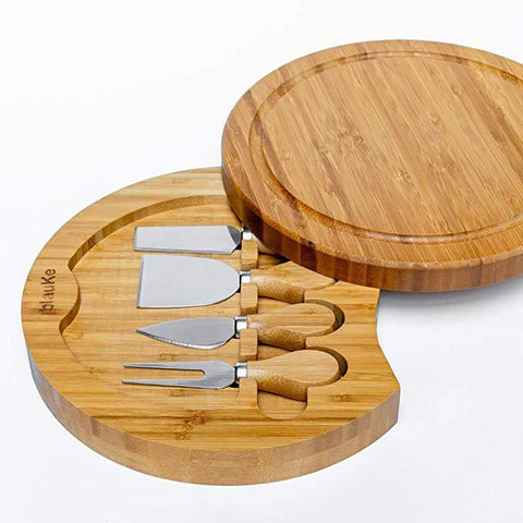 Bamboo Charcuterie Board with Hidden Knife Set