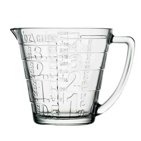 Glass Measuring Cup with Bamboo Lid