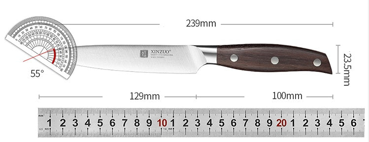 German Steel Chef Knife · 5" (13 cm) — Wudy Kitchen, image 4
