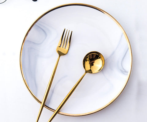 Marble Elegance Premium Porcelain Tableware Collection
