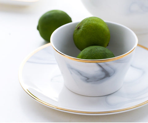 Marble Elegance Premium Porcelain Tableware Collection