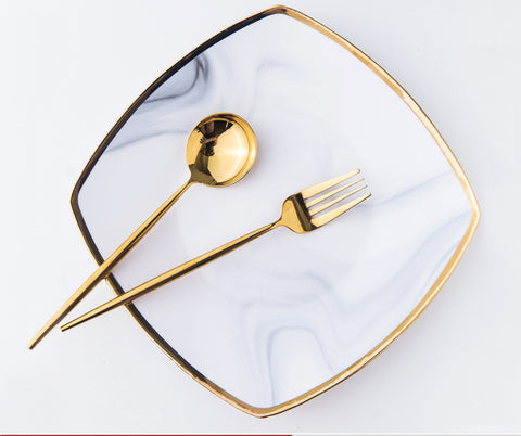 Marble Elegance Premium Porcelain Tableware Collection