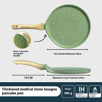 Poêle à crêpes antiadhésive vert avocat – Conçue pour une cuisine maison sans effort