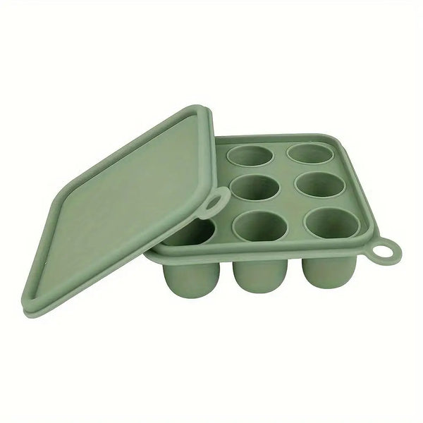2Pcs/1Pc Mini-Baby Silicone Food Tray with Cover for Fruit Feeder, Teething and Feeding Tray, Breast Milk and Food Freezer Mold