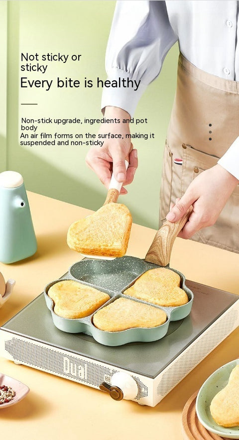 4-Cup Egg & Pancake Pan – Aluminum Alloy Frying Pan