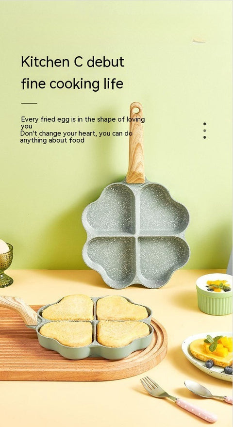 4-Cup Egg & Pancake Pan – Aluminum Alloy Frying Pan