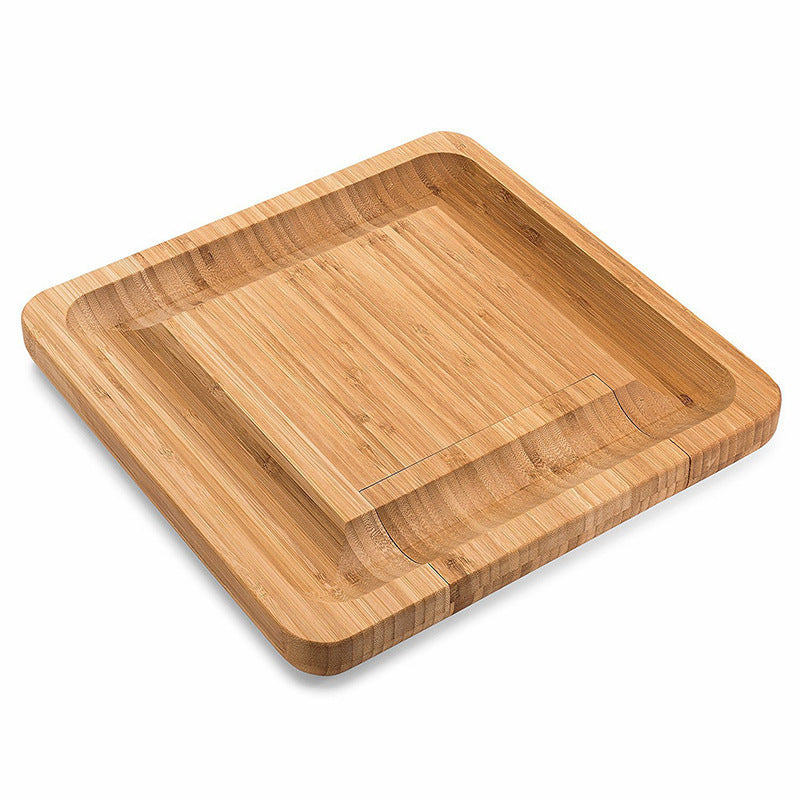 Large Bamboo Charcuterie Board with Hidden Knife Drawer