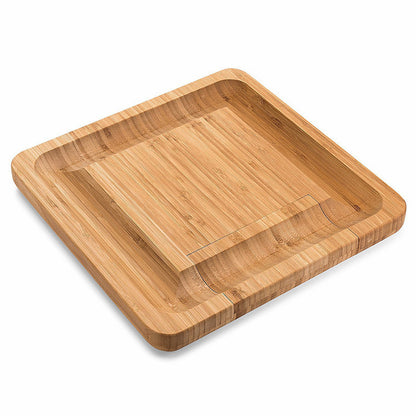 Large Bamboo Charcuterie Board with Hidden Knife Drawer