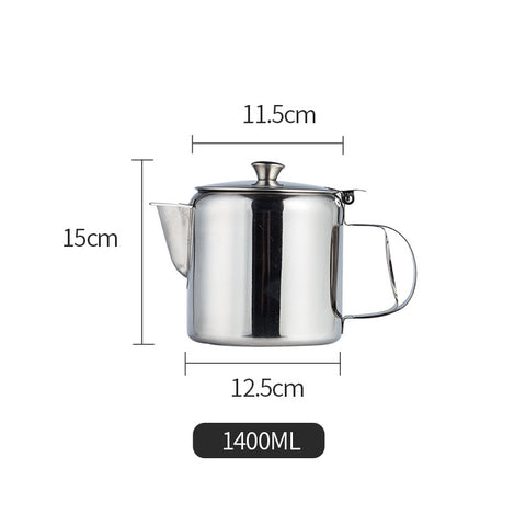 Stainless Steel Pouring Pot – Heat-Resistant Coffee & Milk Kettle (3 Sizes)