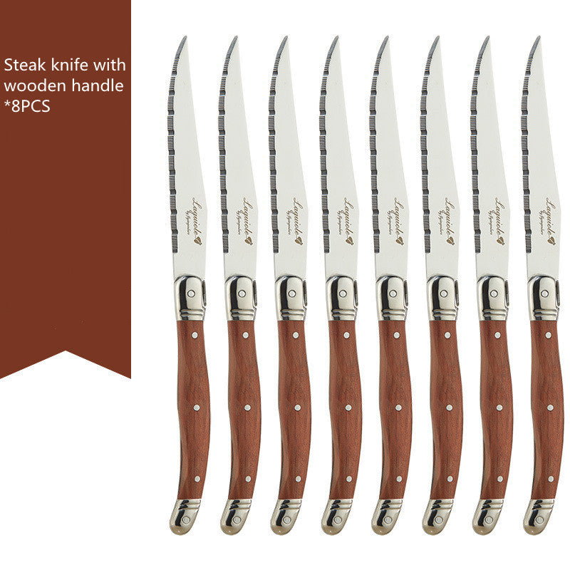 Stainless Steel Wooden Handle - Steak Knife