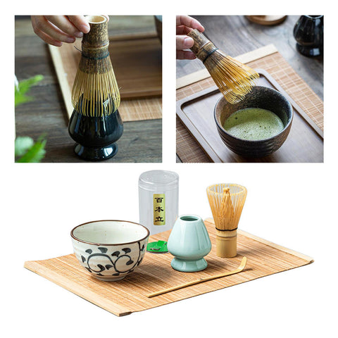 5-Piece Handmade Matcha Starter Kit – Bamboo & Ceramic