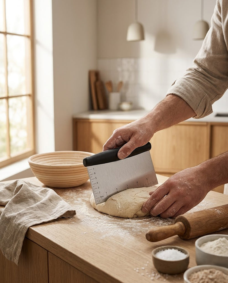 Stainless Bench Scraper — Wudy Kitchen, image 1