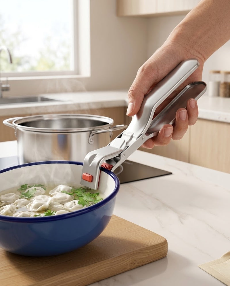 Anti-Scald High-Grade Stainless Steel Bowl Gripper