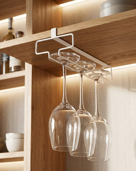 Wudy · Under-Cabinet Wine Glass Rack